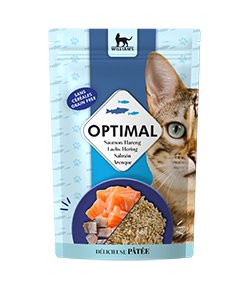 CAT OPTIMAL POUCH SALMON/ARENQUE 85 gr.